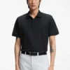 Cotton-piqué polo shirt with Double B monogram Cotton-piqué polo shirt with Double B monogram