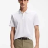 Cotton-piqué polo shirt with Double B monogram Cotton-piqué polo shirt with Double B monogram
