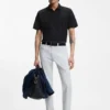 Cotton-piqué polo shirt with Double B monogram Cotton-piqué polo shirt with Double B monogram