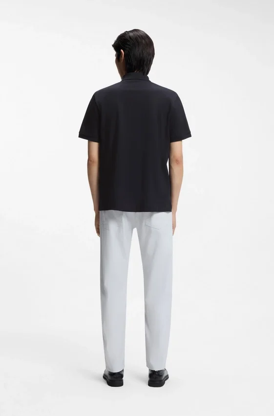Cotton-piqué polo shirt with Double B monogram Cotton-piqué polo shirt with Double B monogram