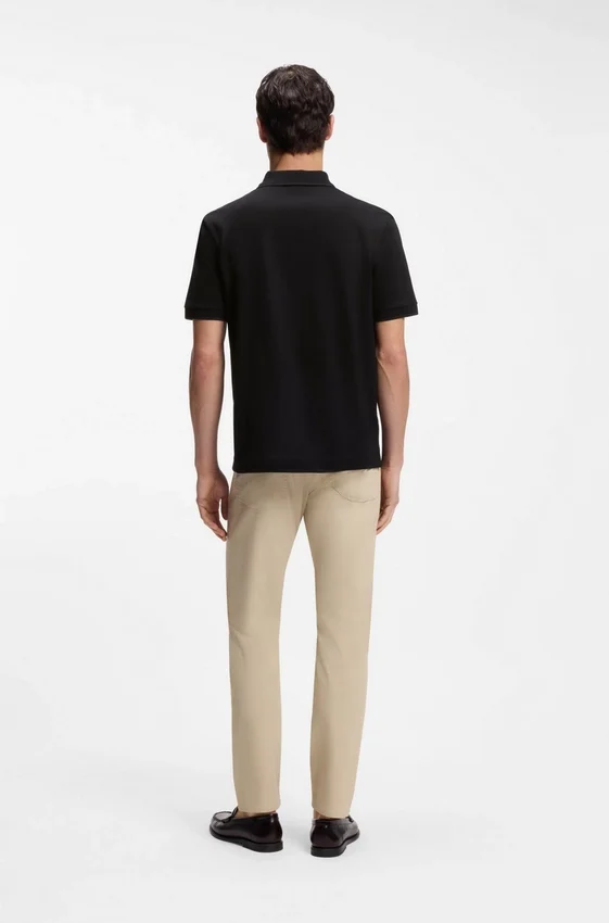 Cotton-piqué polo shirt with Double B monogram Cotton-piqué polo shirt with Double B monogram