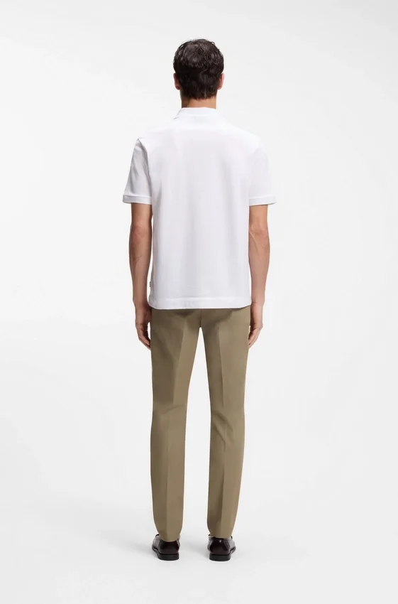 Cotton-piqué polo shirt with Double B monogram Cotton-piqué polo shirt with Double B monogram