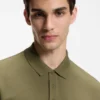 Cotton-piqué polo shirt with logo print