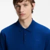 Cotton-piqué polo shirt with logo print