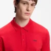 Cotton-piqué polo shirt with logo print