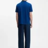 Cotton-piqué polo shirt with logo print