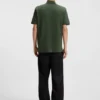 Cotton-piqué polo shirt with logo print