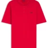 Cotton-piqué polo shirt with logo print