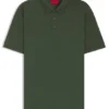 Cotton-piqué polo shirt with logo print