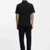 Cotton-piqué polo shirt with zip neck