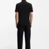 Cotton-piqué slim-fit polo shirt with red logo label