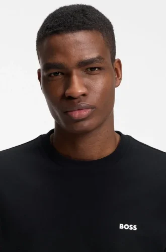 Cotton-piqué T-shirt with all-over print