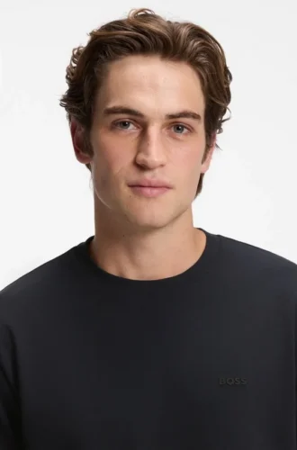Cotton-piqué T-shirt with all-over print