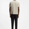 Cotton-piqué T-shirt with all-over print
