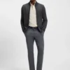 Cotton polo shirt with herringbone structure Cotton polo shirt with herringbone structure