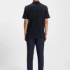 Cotton polo shirt with herringbone structure Cotton polo shirt with herringbone structure