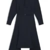 Cotton-poplin shirt dress with belt Cotton-poplin shirt dress with belt