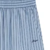 Cotton-poplin trousers with vertical stripe