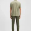 Cotton-silk polo shirt in a regular fit