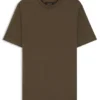 Cotton-silk T-shirt with geometric jacquard