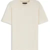 Cotton-silk T-shirt with Prince of Wales check