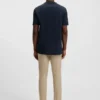 Cotton-silk T-shirt with Prince of Wales check