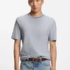 Cotton-silk T-shirt with rich structure