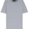 Cotton-silk T-shirt with rich structure