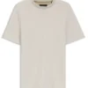 Cotton-silk T-shirt with rich structure