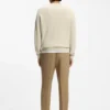 Cotton sweater with Double B monogram