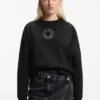 Cotton sweatshirt with rhinestone Happy HUGO