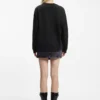 Cotton sweatshirt with rhinestone Happy HUGO