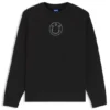 Cotton sweatshirt with rhinestone Happy HUGO