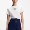 Cotton T-shirt with embroidered logo