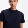 Cotton T-shirt with embroidered logo