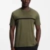 Cotton T-shirt with logo and stripe