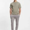 Cotton T-shirt with logo and stripe