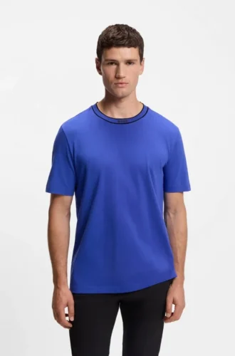 Cotton T-shirt with logo crew neck