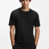 Cotton T-shirt with logo crew neck