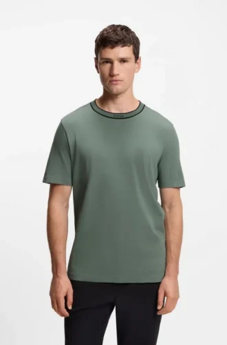 Cotton T-shirt with logo crew neck