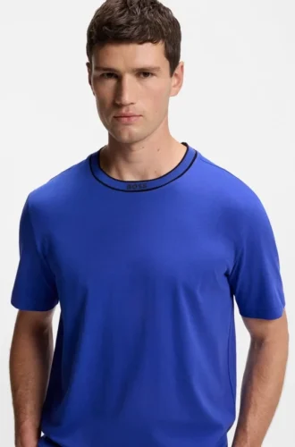 Cotton T-shirt with logo crew neck