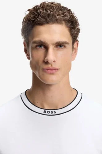 Cotton T-shirt with logo crew neck