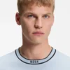 Cotton T-shirt with logo crew neck
