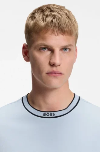 Cotton T-shirt with logo crew neck