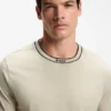 Cotton T-shirt with logo crew neck