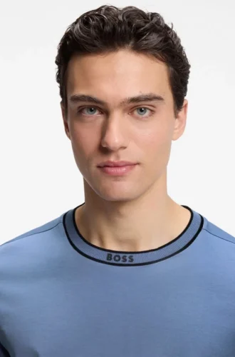 Cotton T-shirt with logo crew neck