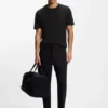Cotton T-shirt with logo crew neck