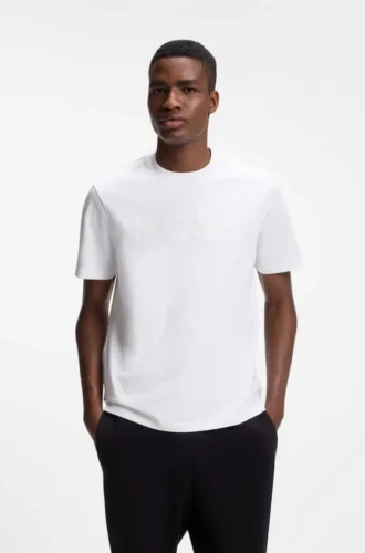 Cotton T-shirt with tonal logo