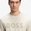 Cotton T-shirt with tonal logo