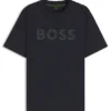 Cotton T-shirt with tonal logo